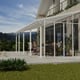 Palram Canopia Olympia 3x8 Garden Canopy White Side Panel