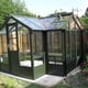 Swallow Cygnet 6x11 Wooden Greenhouse Olive