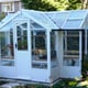 Swallow Cygnet 6x11 Wooden Greenhouse Robins Egg Blue