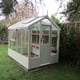 Swallow Robin 5x8 Greenhouse in Summer Green