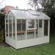 Swallow Robin 5x8 Wooden Greenhouse Finished in Summer Green