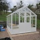 Swallow Raven 8x10 Wooden Greenhouse White