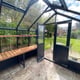 Swallow Raven 8x8 Wooden Greenhouse Midnight Internal