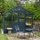 Swallow Raven 8x8 Wooden Greenhouse Midnight
