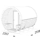 Palmako Anita 1.6 Home Sauna Dimensions