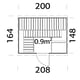 Palmako Anita 0.9 Home Sauna Room Plan Dimensions