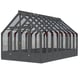 Palmako Emilia L 10x16 Wooden Greenhouse Painted Grey