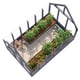 Palmako Emilia M 8x12 Wooden Greenhouse Painted Grey