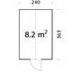 Palmako Emilia M 8x12 Wooden Greenhouse Pressure Treated