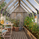 Palmako Emilia M+ 8x18 Wooden Greenhouse with Tool Shed Pressure Treated