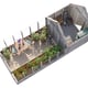 Palmako Emilia M+ 8x18 Wooden Greenhouse with Tool Shed Pressure Treated