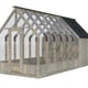 Palmako Emilia M+ 8x18 Wooden Greenhouse with Tool Shed Pressure Treated