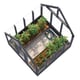 Palmako Emilia S 8x8 Wooden Greenhouse Painted Grey