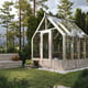 Palmako Emilia S 8x8 Wooden Greenhouse Painted Grey