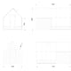 Palmako Emilia S+ 8x14 Wooden Greenhouse with Shed Painted Grey