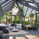 Palmako Emilia XL 14x18 T-Shaped Wooden Greenhouse Painted Grey