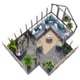 Palmako Emilia XL 14x18 T-Shaped Wooden Greenhouse Pressure Treated
