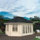 Palmako Hanna 4.2m x 5.7m Octagonal Log Cabin Natural
