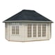 Palmako-Hanna 4.2m x 5.7m Corner Log Cabin White Dip