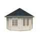 Palmako Hanna 4.2m x 4.2m Corner Log Cabin White Dip