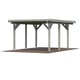 Palmako Karl 11.7 Wooden Carport Grey Dip