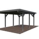 Palmako Karl 11.7 Wooden Carport Grey Paint