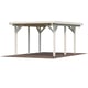 Palmako Karl 11.7 Wooden Carport White Dip