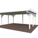 Palmako Karl 20.6 Wooden Carport White Paint
