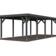 Palmako Karl-23.1 Wooden Carport Grey Paint