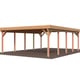 Palmako Karl 40.6 Wooden Carport Brown Dip