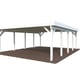 Palmako Karl 40.6 Wooden Carport White Paint