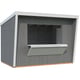 Palmako Kira 3.5m x 2.3m Wooden Kiosk Grey and White Paint