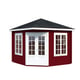 Palmako Melanie 2.8m x 2.8m Corner Log Cabin with Red Paint