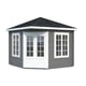 Palmako Melanie 3.3m x 3.3m Corner Log Cabin with Painted Finish