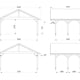 Palmako Robert 20.6 Wooden Carport Dimensions