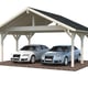 Palmako Robert 20.6 Wooden Carport Natural Finish