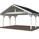 Palmako Robert 20.6 Wooden Carport White Paint