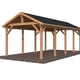 Palmako Robert 23.1 Wooden Carport Brown Dip