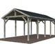 Palmako Robert 23.1 Wooden Carport Grey Dip