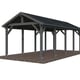 Palmako Robert 23.1 Wooden Carport Grey Paint
