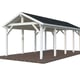 Palmako Robert 23.1 Wooden Carport White Paint