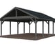 Palmako Robert 40.6 Wooden Carport Grey Paint