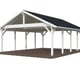 Palmako Robert 40.6 Wooden Carport White Paint