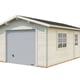 Palmako Roger 3.6m x 5.5m Wooden Garage Meta Door White Dip