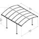 Palram - Canopia 4300 Tucson Gazebo Dimensions