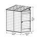 Palram 4x6 Pent Plastic Skylight Grey Shed Dimensions