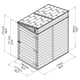 Palram 4x6 Pent Plastic Skylight Shed Dimensions