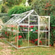 Palram 6x10 Polycarbonate Greenhouse in Aluminium
