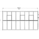 Palram 8x16 Glory Polycarbonate Greenhouse Plan Dimensions