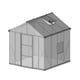 Palram 8x8 Glory Polycarbonate Greenhouse Roof and Louvre vent Placement